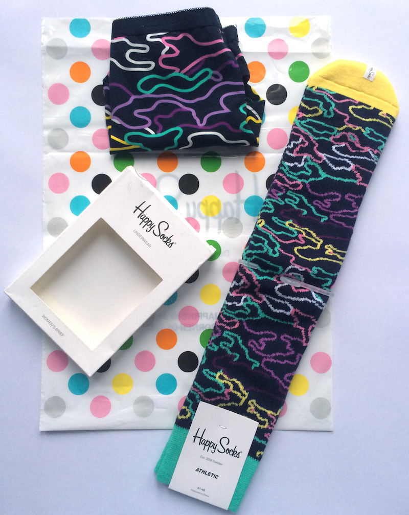 Um belo par Happy Socks!